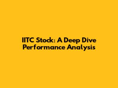 IITC Stock: A Deep Dive Performance Analysis